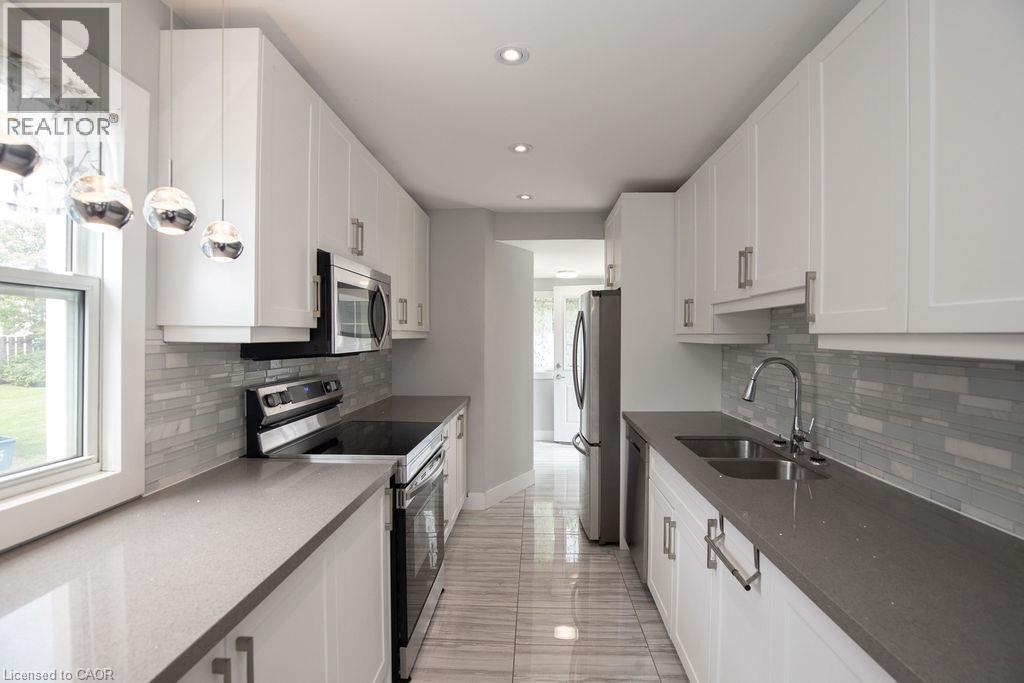 57 Division Street, Hamilton, ON - Indoor Photo Showing Kitchen With Double Sink With Upgraded Kitchen