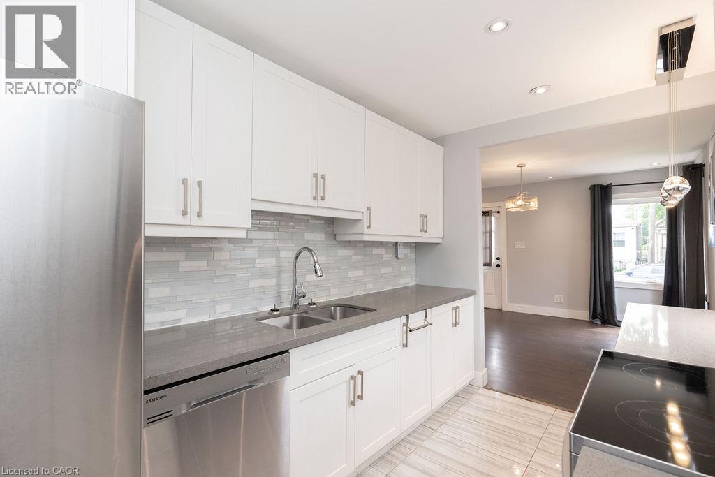 57 Division Street, Hamilton, ON - Indoor Photo Showing Kitchen With Double Sink