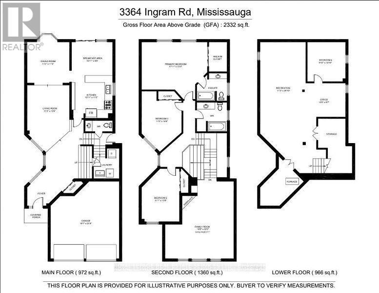 Exceptional Layout, Largest 3-Bed Det in The Area! - 3364 Ingram Road, Mississauga, ON - Other