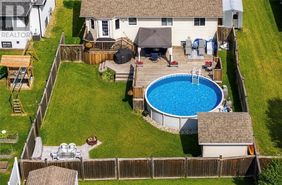 3101 River Road, Val Caron, ON - Outdoor With Above Ground Pool With Deck Patio Veranda