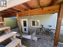 Rear exterior entrance to suite -