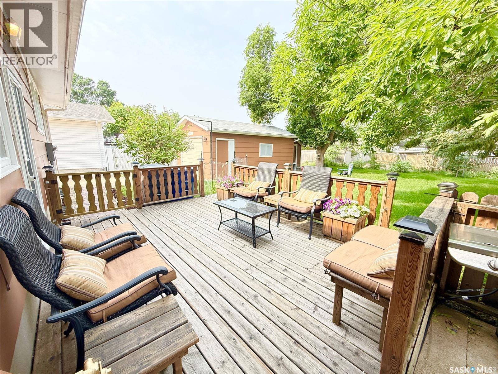 715 Brimacombe Drive, Weyburn, SK - Outdoor With Deck Patio Veranda With Exterior