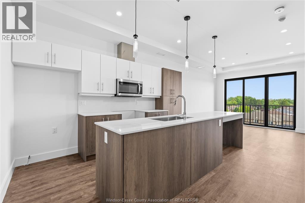 595 Lilymac Unit# 409, Windsor, ON - Indoor Photo Showing Kitchen With Upgraded Kitchen