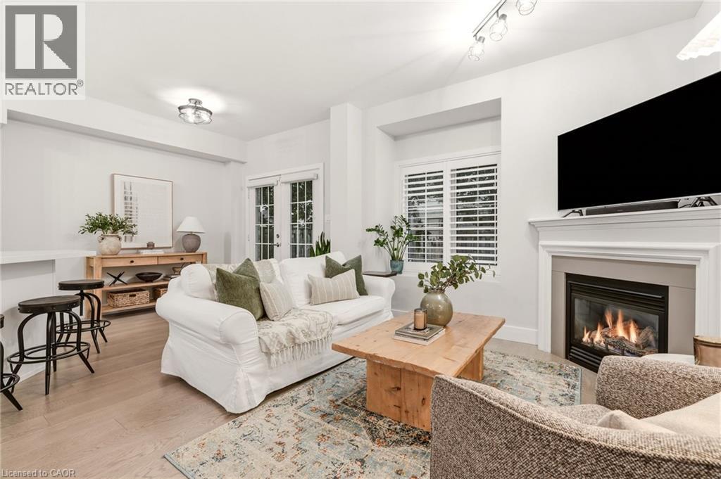 1361 Stephenson Drive, Burlington, ON - Indoor Photo Showing Living Room With Fireplace