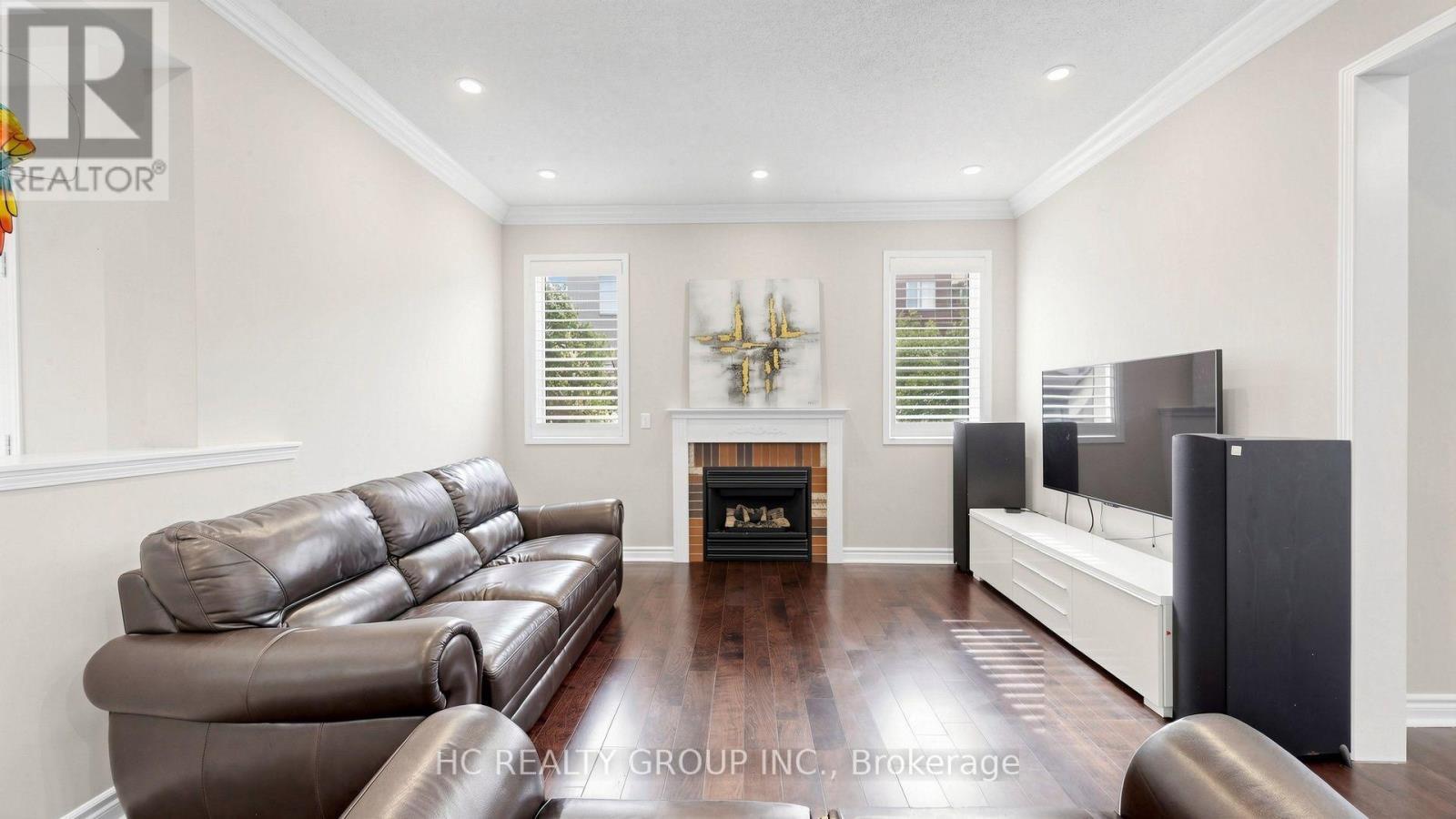232 Stonebridge Drive, Markham, ON - Indoor Photo Showing Living Room With Fireplace