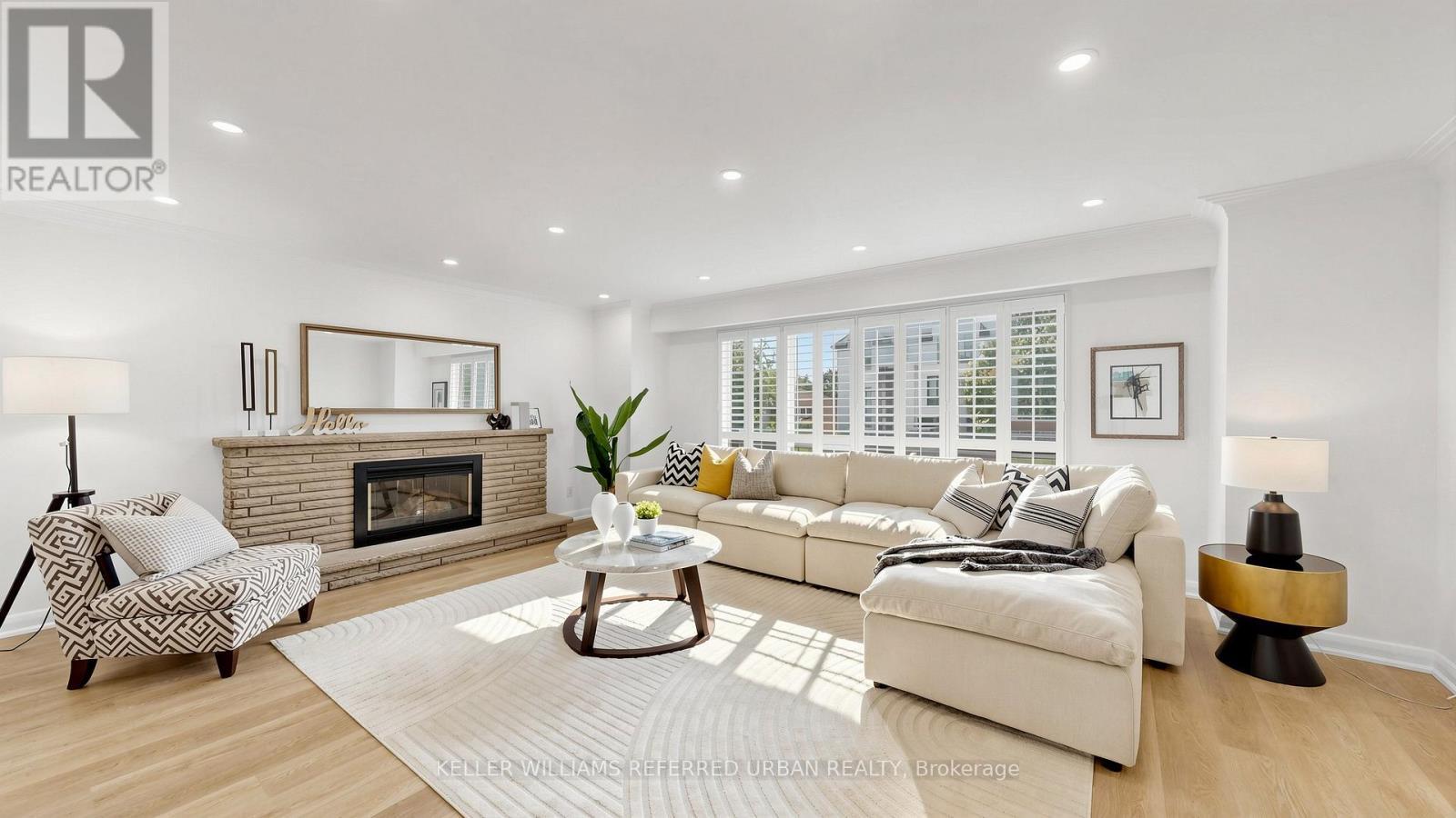 104 Otonabee Avenue, Toronto, ON - Indoor Photo Showing Living Room With Fireplace