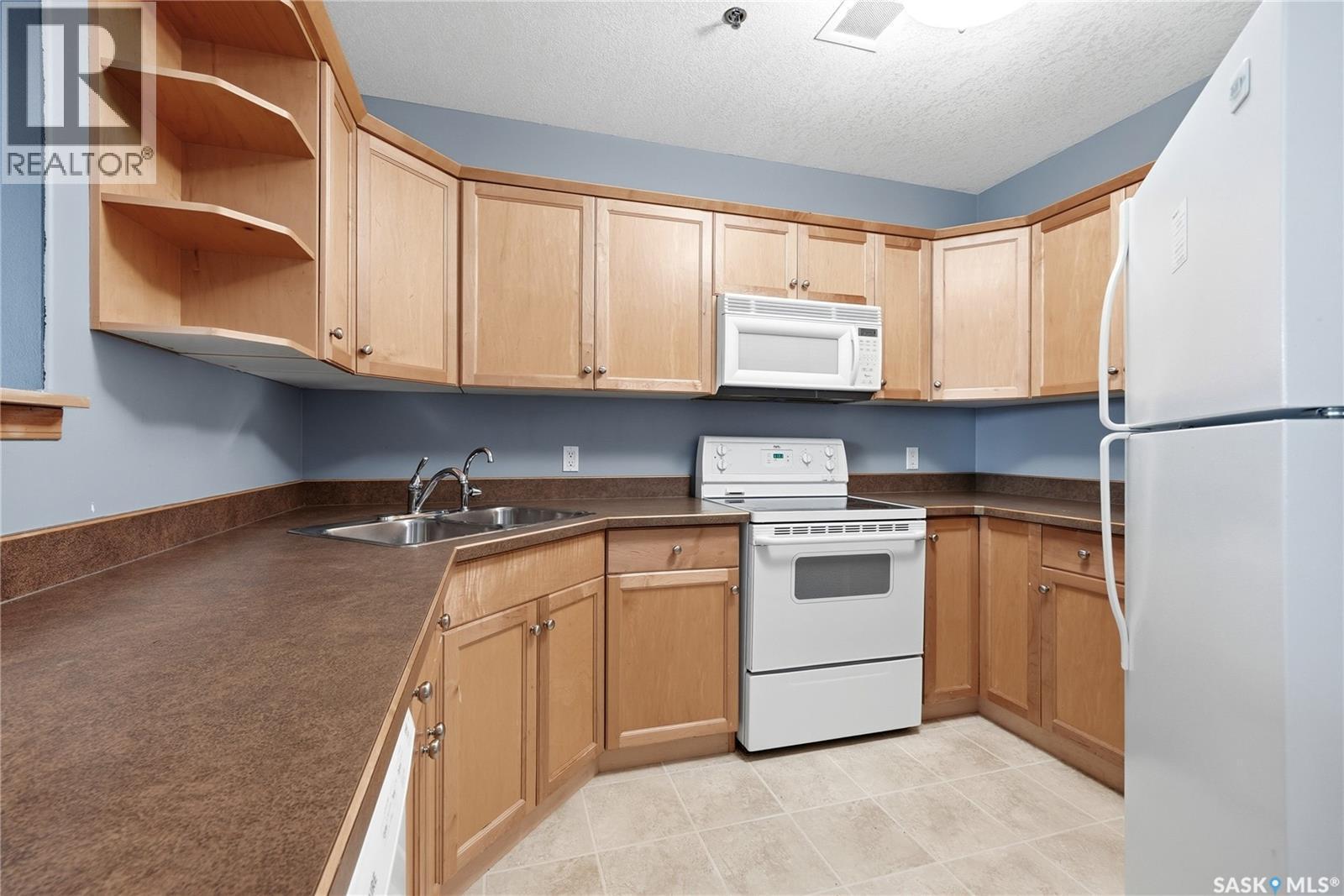 1102 1914 Hamilton Street, Regina, SK - Indoor Photo Showing Kitchen With Double Sink