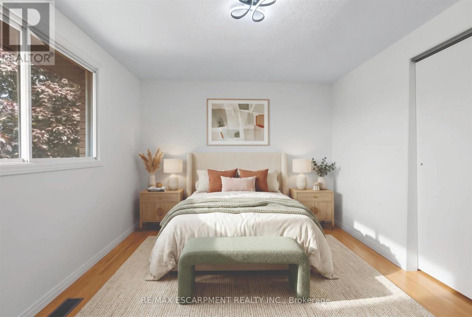 VIRTUALLY STAGED - 345 Berkindale Drive, Hamilton, ON - Indoor Photo Showing Bedroom