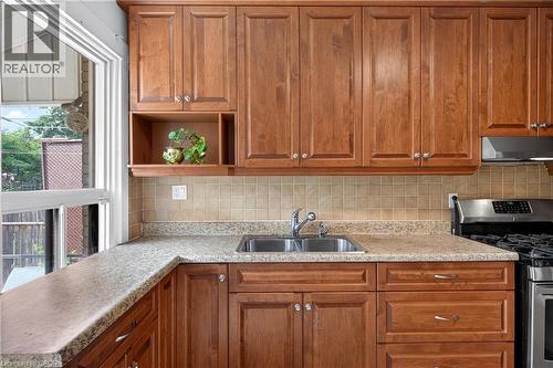 172 Kensington Avenue S, Hamilton, ON - Indoor Photo Showing Kitchen With Double Sink