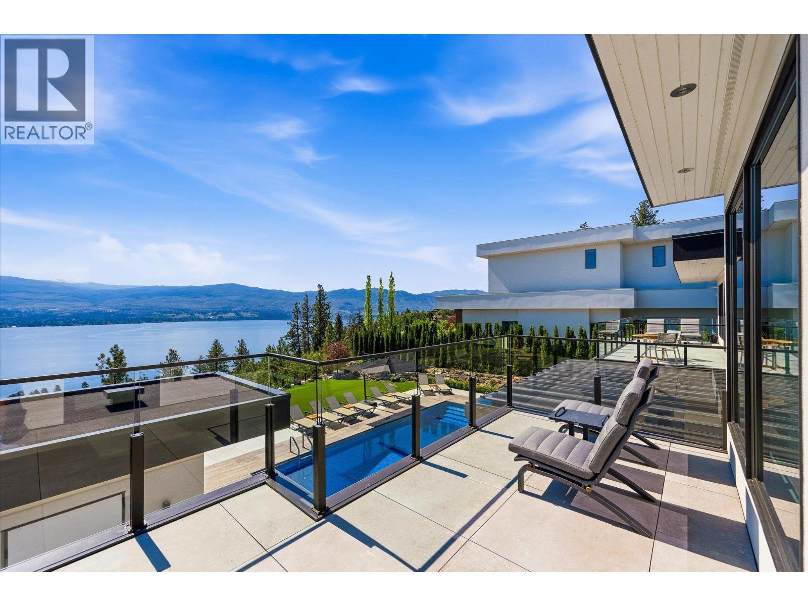 2463 Thacker Drive, West Kelowna, BC - Outdoor With Body Of Water With In Ground Pool With View