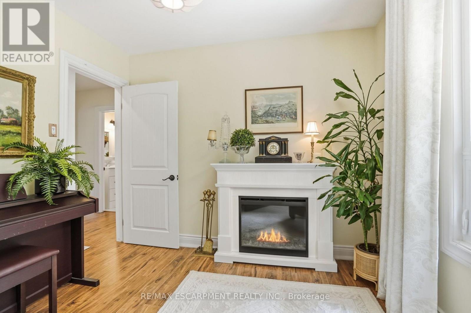 2 Jameson Drive, Hamilton, ON - Indoor Photo Showing Living Room With Fireplace