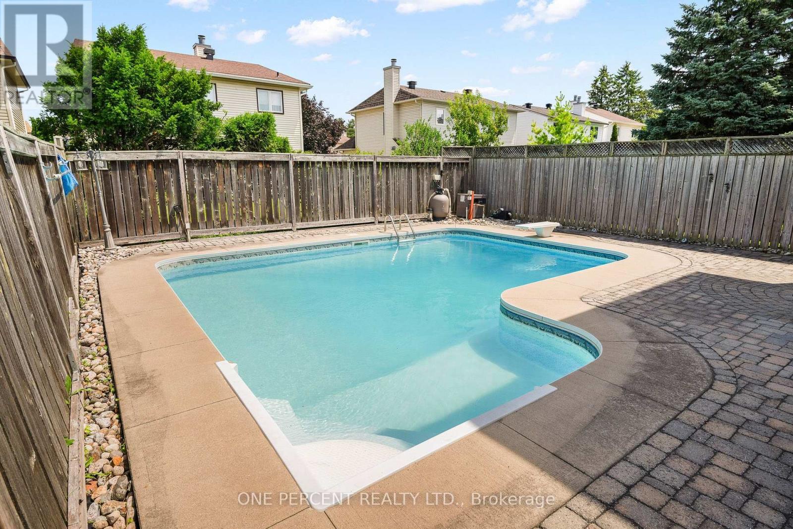 Inground Heated Pool - 8 Rastila Crescent, Ottawa, ON - Outdoor With In Ground Pool With Backyard