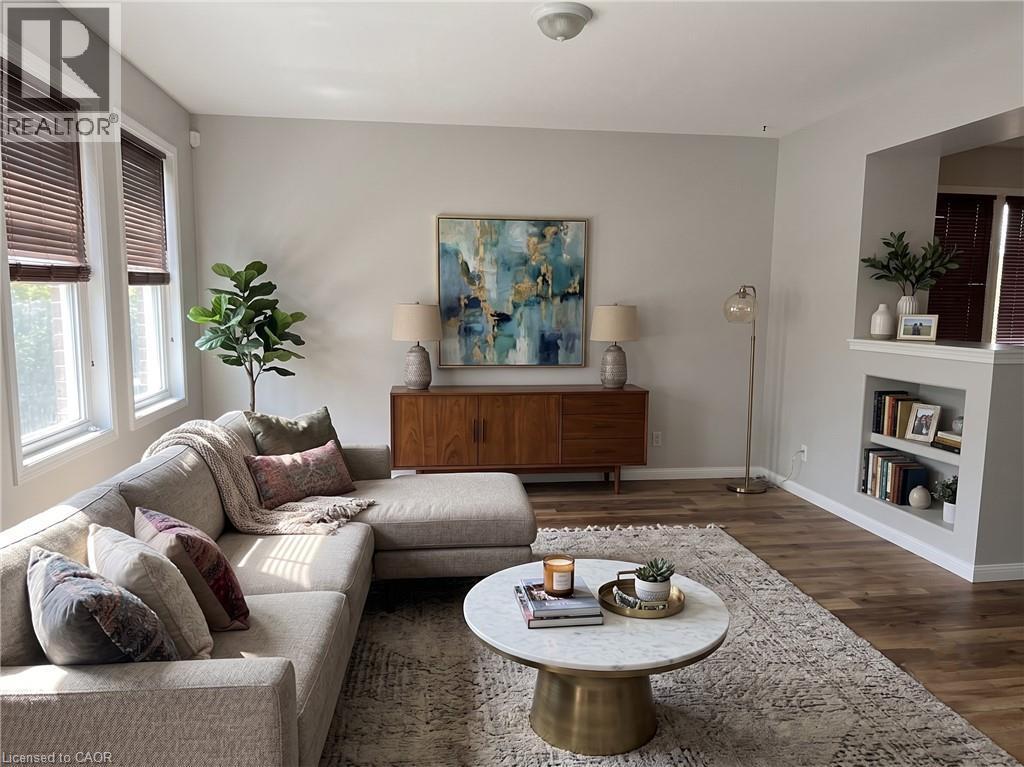 8 Baggs Crescent, Cambridge, ON - Indoor Photo Showing Living Room With Fireplace