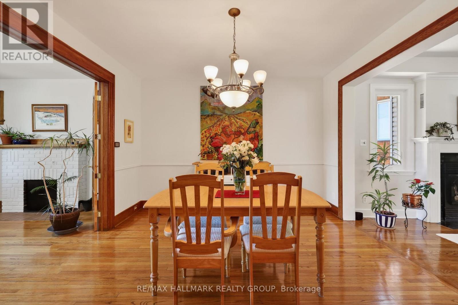 2043 Riverside Drive, Ottawa, ON - Indoor Photo Showing Dining Room With Fireplace