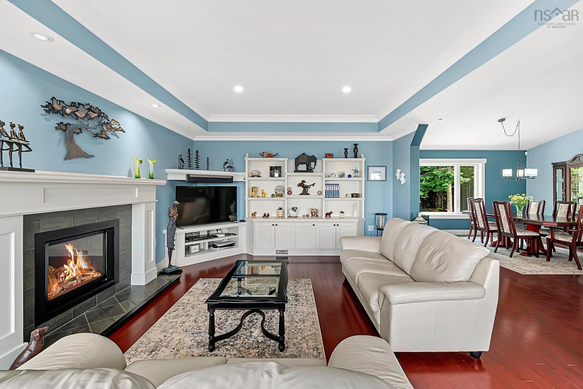 116 Whitecap Ridge, Black Point, NS - Indoor Photo Showing Living Room With Fireplace