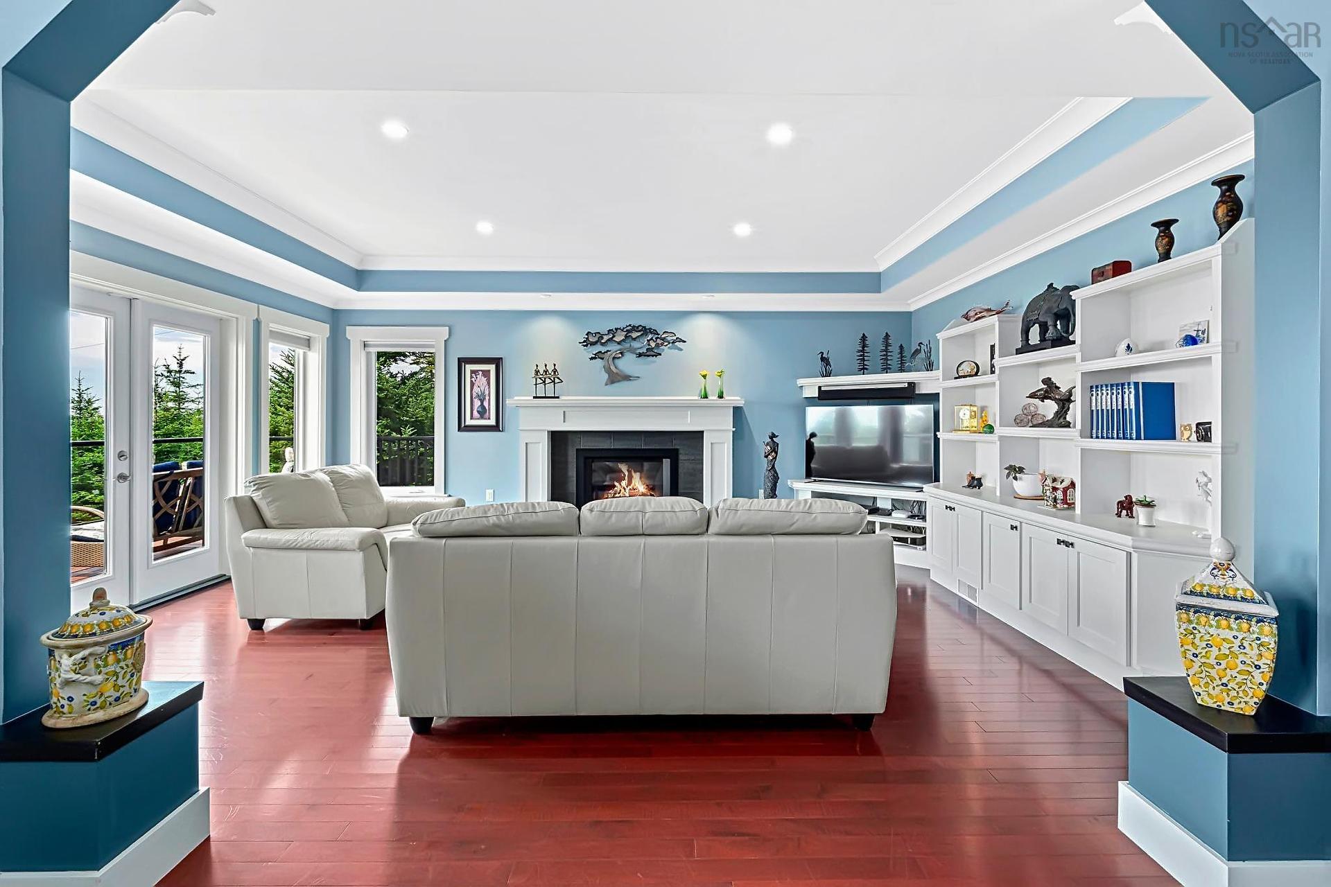 116 Whitecap Ridge, Black Point, NS - Indoor Photo Showing Living Room With Fireplace
