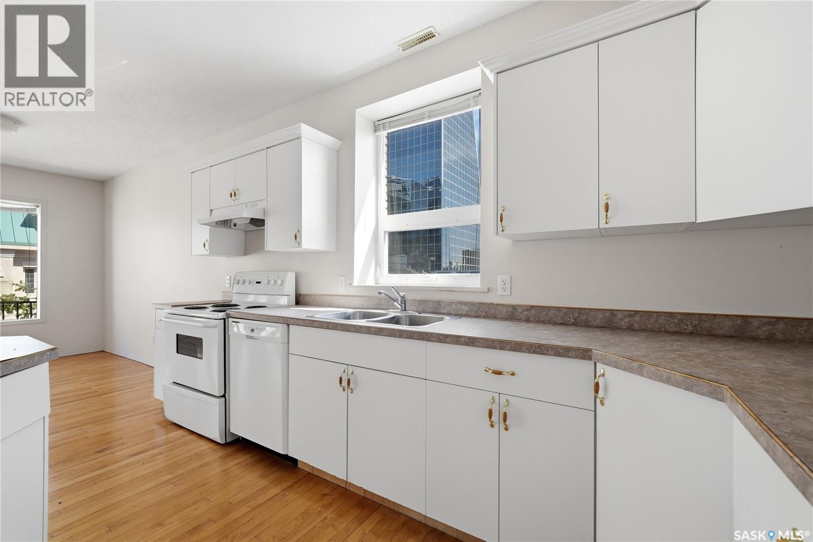 301 1836 Scarth Street, Regina, SK - Indoor Photo Showing Kitchen With Double Sink
