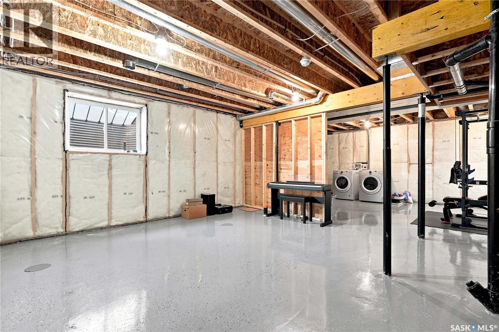 659 Secord Bend, Saskatoon, SK - Indoor Photo Showing Basement