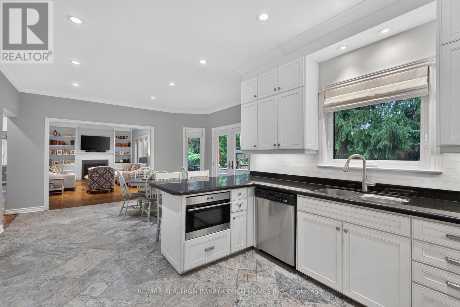 110 Upper Canada Drive, Toronto, ON - Indoor Photo Showing Kitchen With Double Sink
