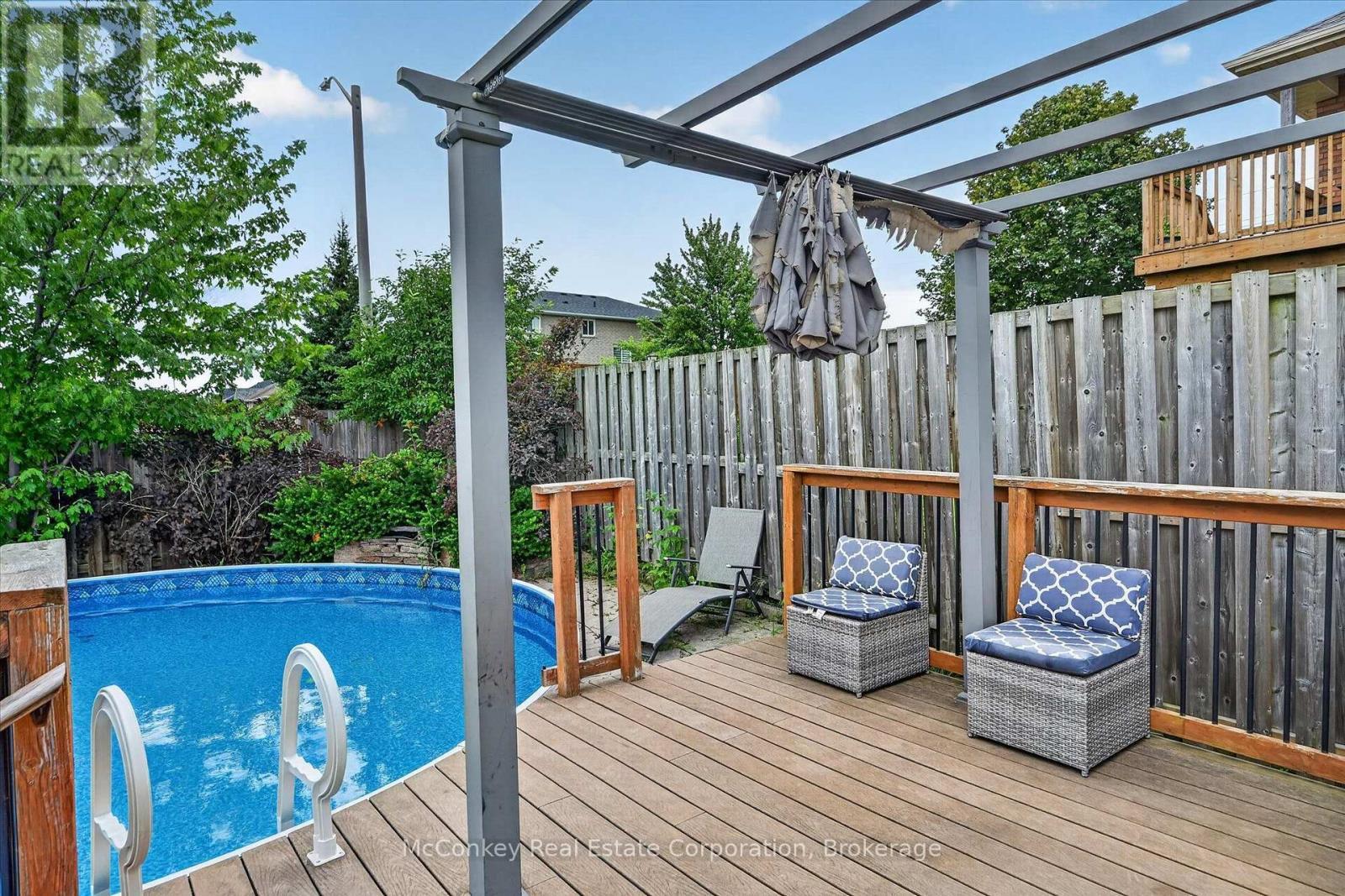 609 Ackerman Crescent, Peterborough (Monaghan Ward 2), ON - Outdoor With Above Ground Pool With Deck Patio Veranda With Exterior