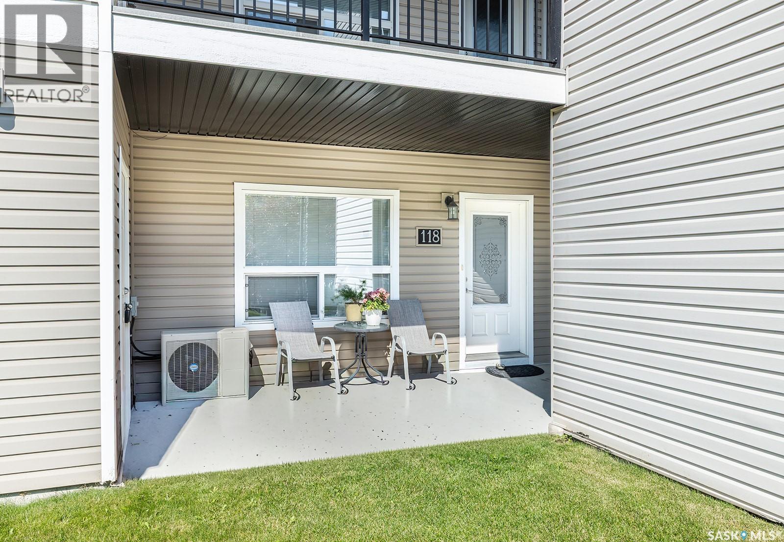 118 125 Willis Crescent, Saskatoon, SK - Outdoor With Deck Patio Veranda With Exterior