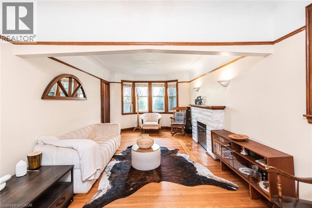 52 Cameron Avenue S, Hamilton, ON - Indoor With Fireplace