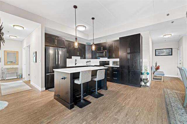 112-300 Centre St, Winnipeg, MB - Indoor Photo Showing Kitchen With Stainless Steel Kitchen With Upgraded Kitchen