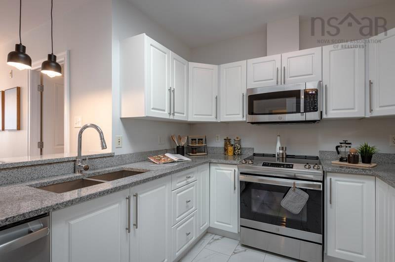 212 3805 Mont Blanc Terrace, Halifax, NS - Indoor Photo Showing Kitchen With Double Sink