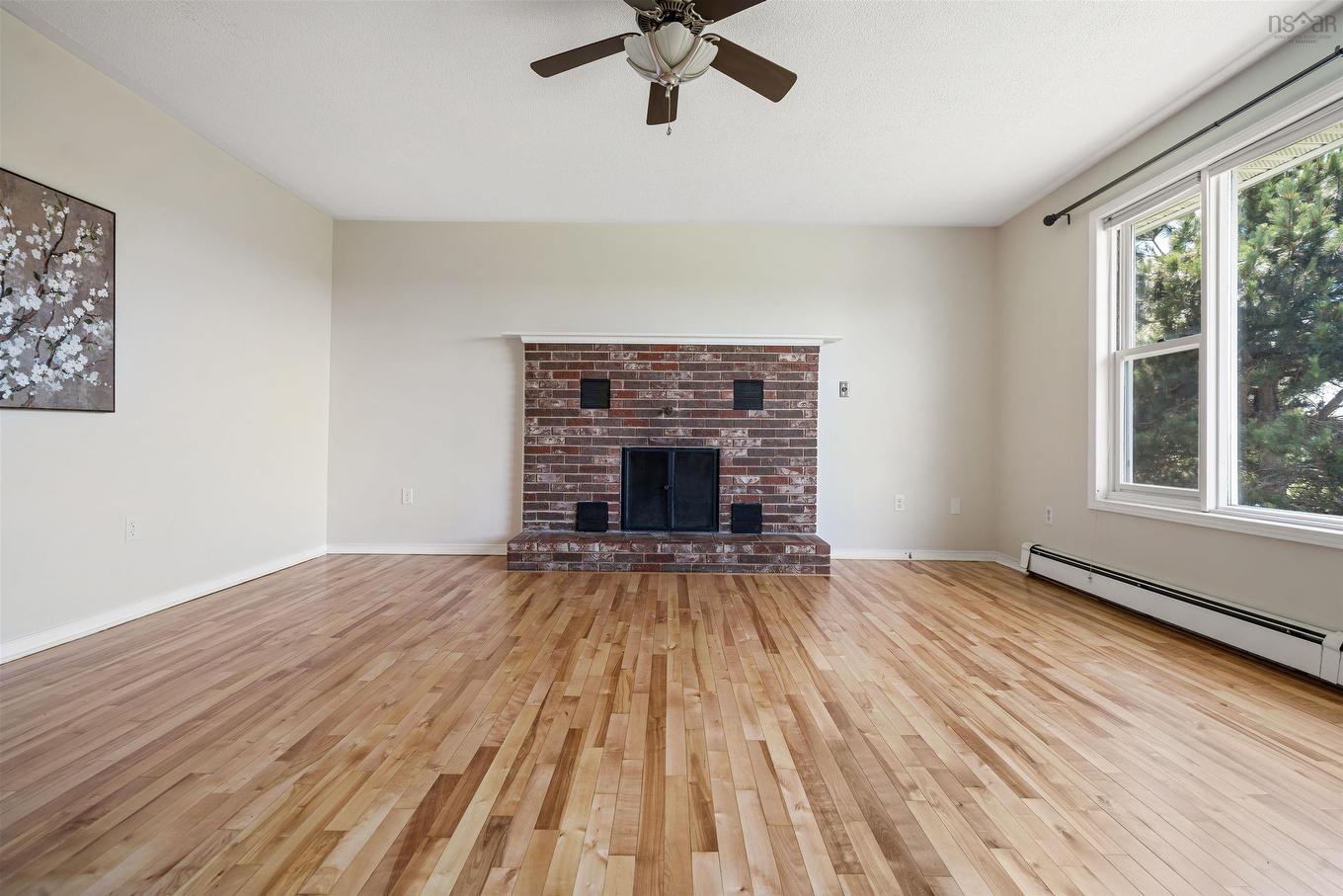 14 Egerton Street, Trenton, NS - Indoor Photo Showing Living Room With Fireplace