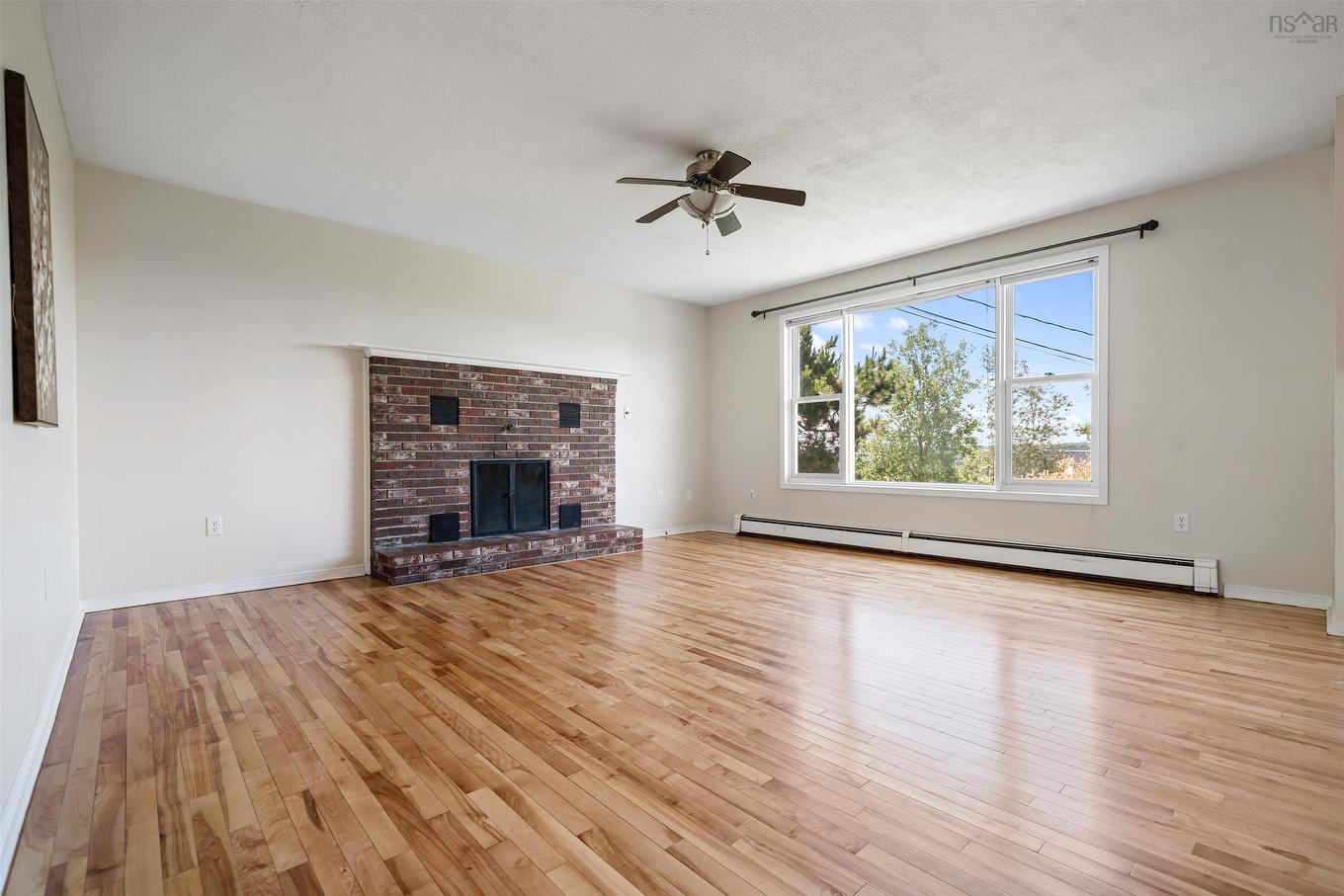 14 Egerton Street, Trenton, NS - Indoor Photo Showing Living Room With Fireplace