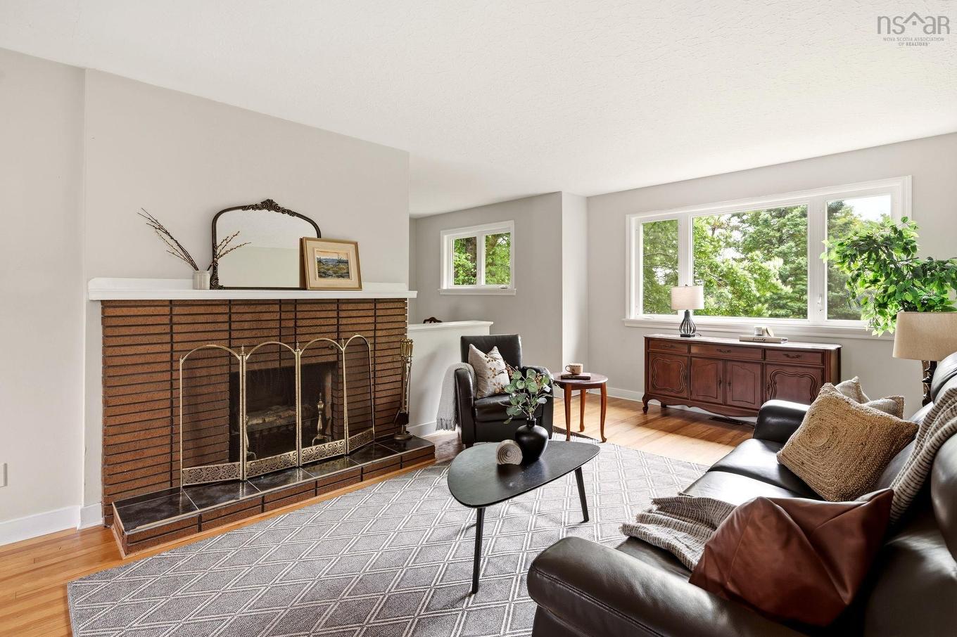 104 Joffre Street, Dartmouth, NS - Indoor Photo Showing Living Room With Fireplace
