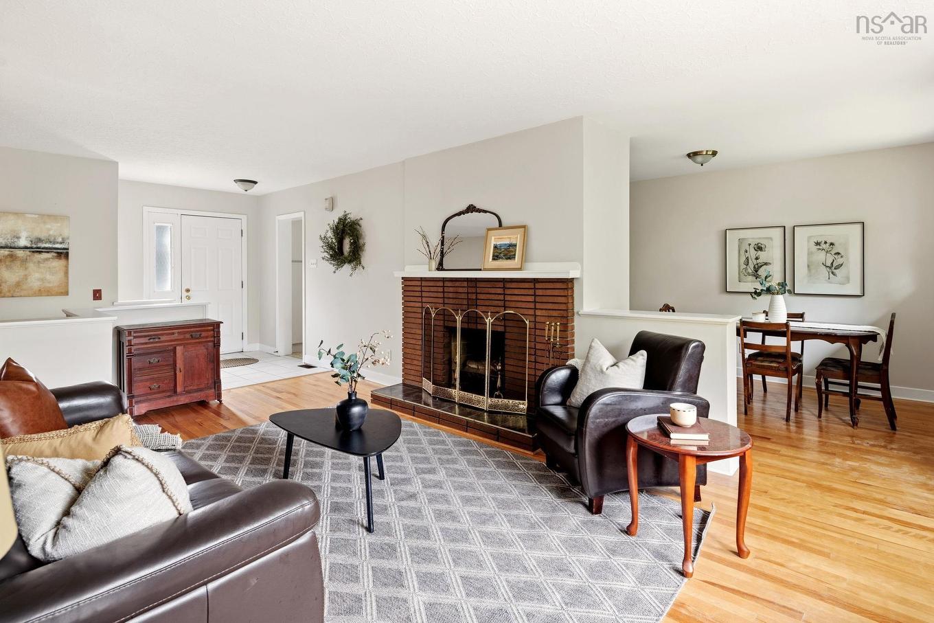 104 Joffre Street, Dartmouth, NS - Indoor Photo Showing Living Room With Fireplace