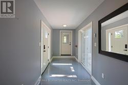 Foyer with access to the garage -