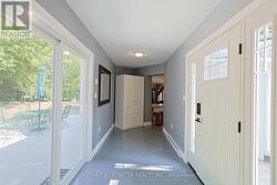 Foyer has patio doors to the back of tghe home -