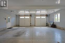 Spacious two car garage is a recent addition -