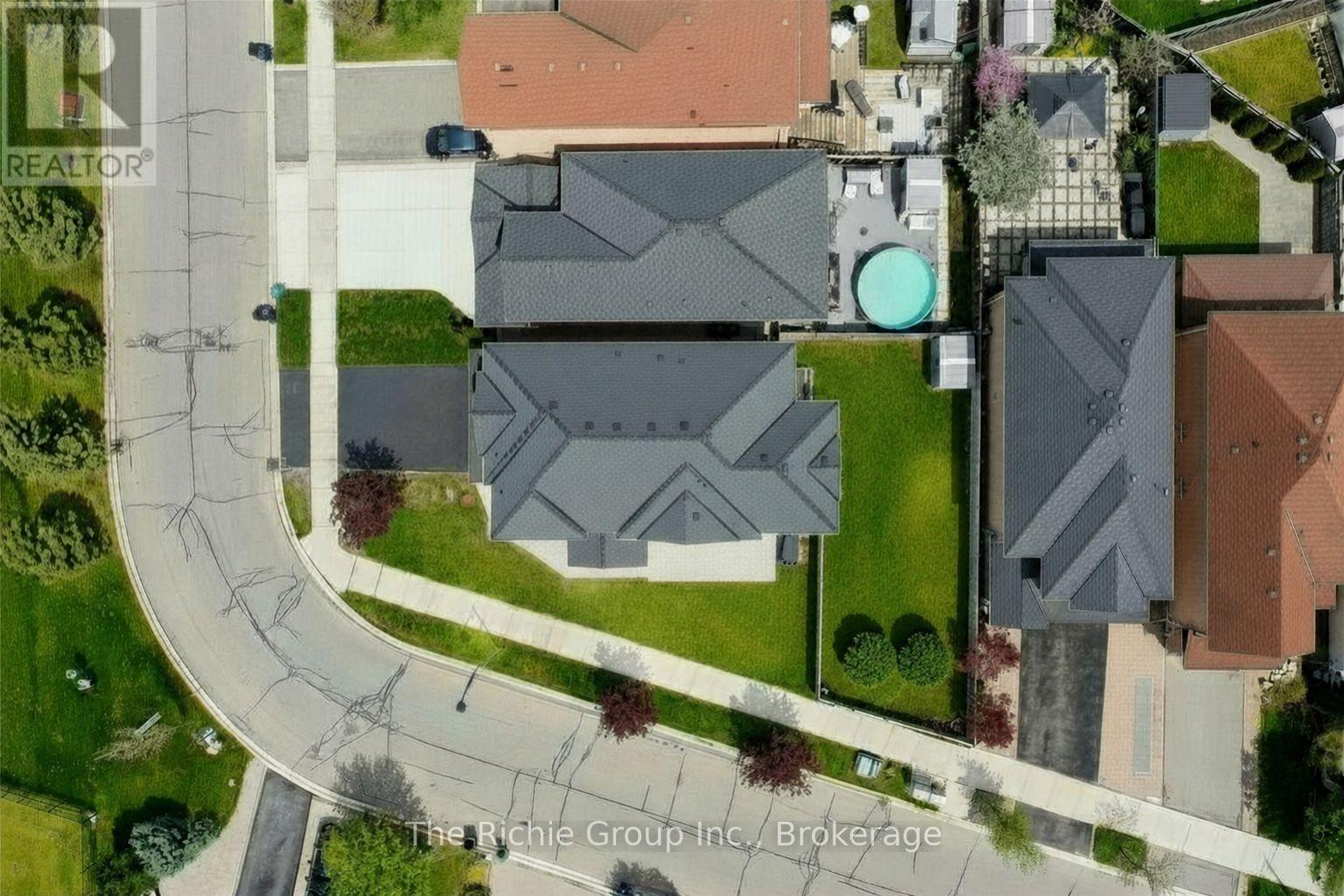 Digitally enhanced overhead view - 59 Tarquini Crescent, Caledon, ON -