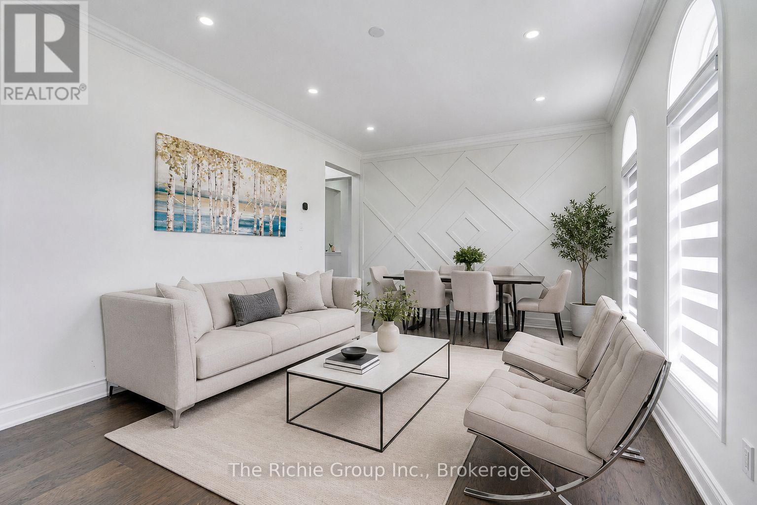 virtually staged living/dining - 59 Tarquini Crescent, Caledon, ON - Indoor Photo Showing Living Room