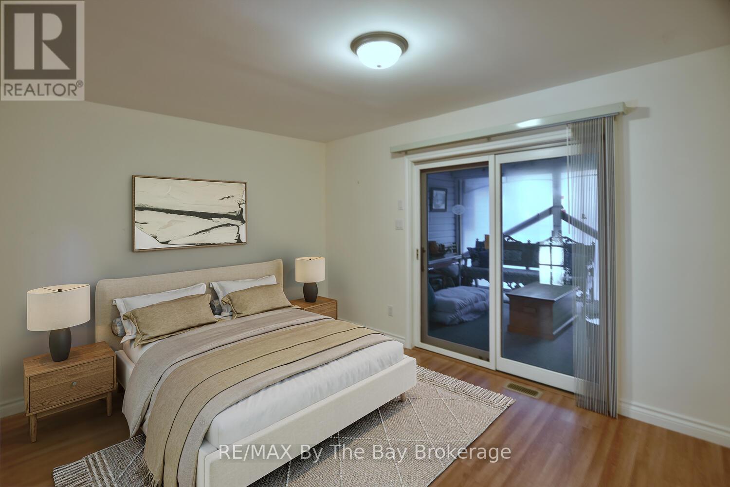 Virtually Staged 3rd Bedroom - 1327 River Road E, Wasaga Beach, ON - Indoor Photo Showing Bedroom