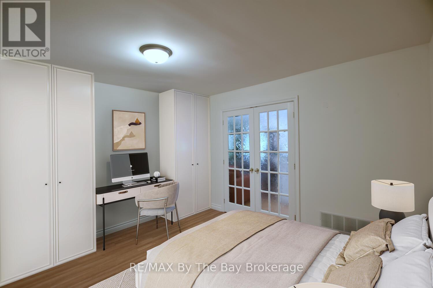 Virtually Staged 3rd Bedroom - 1327 River Road E, Wasaga Beach, ON - Indoor Photo Showing Bedroom