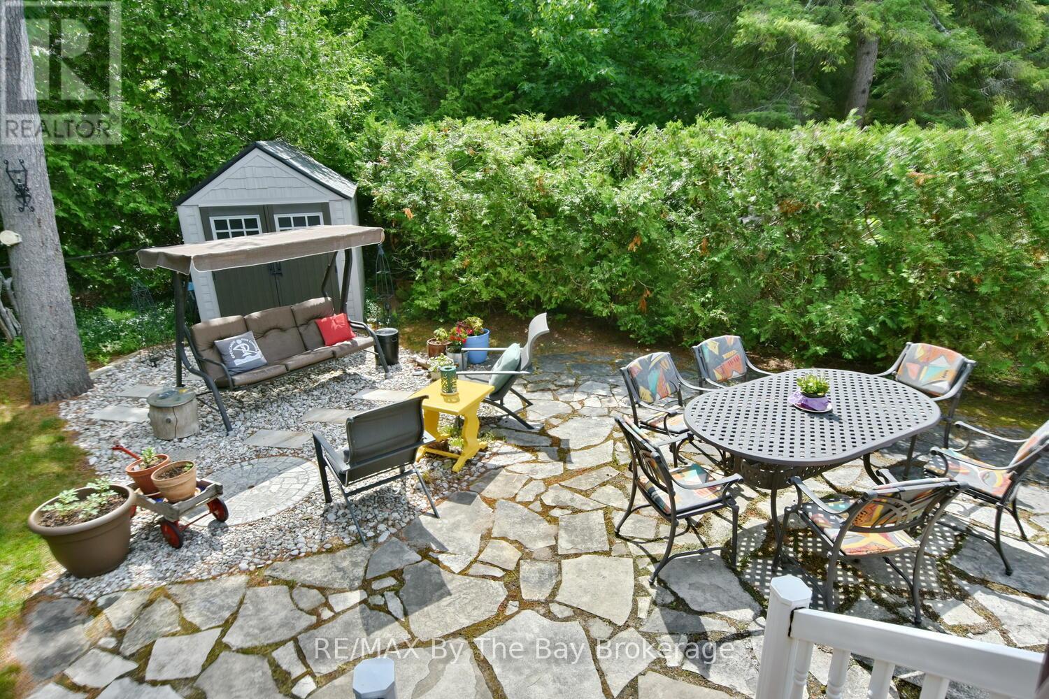 Nice Stone Patio Area - 1327 River Road E, Wasaga Beach, ON - Outdoor With Deck Patio Veranda