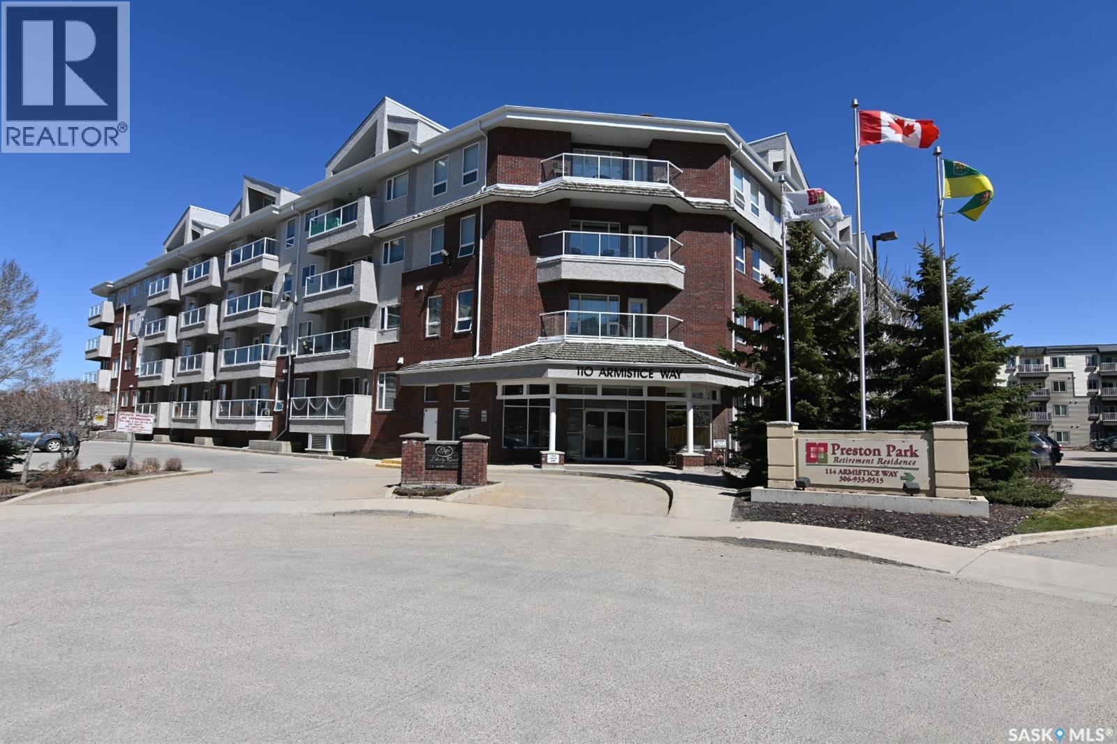 106 110 Armistice Way, Saskatoon, SK - Outdoor With Facade