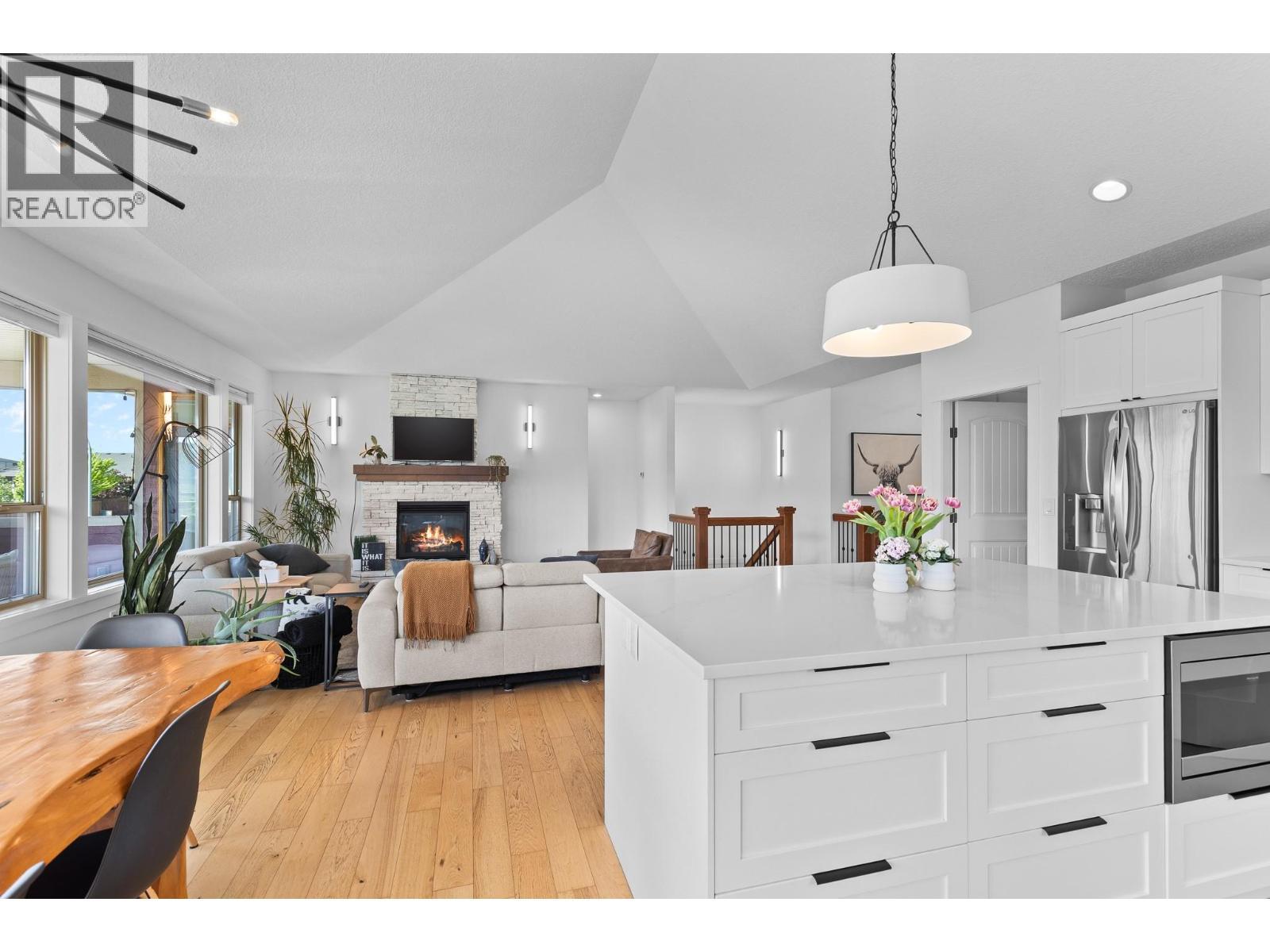 514 Mt. Tanner Place, Coldstream, BC - Indoor With Fireplace