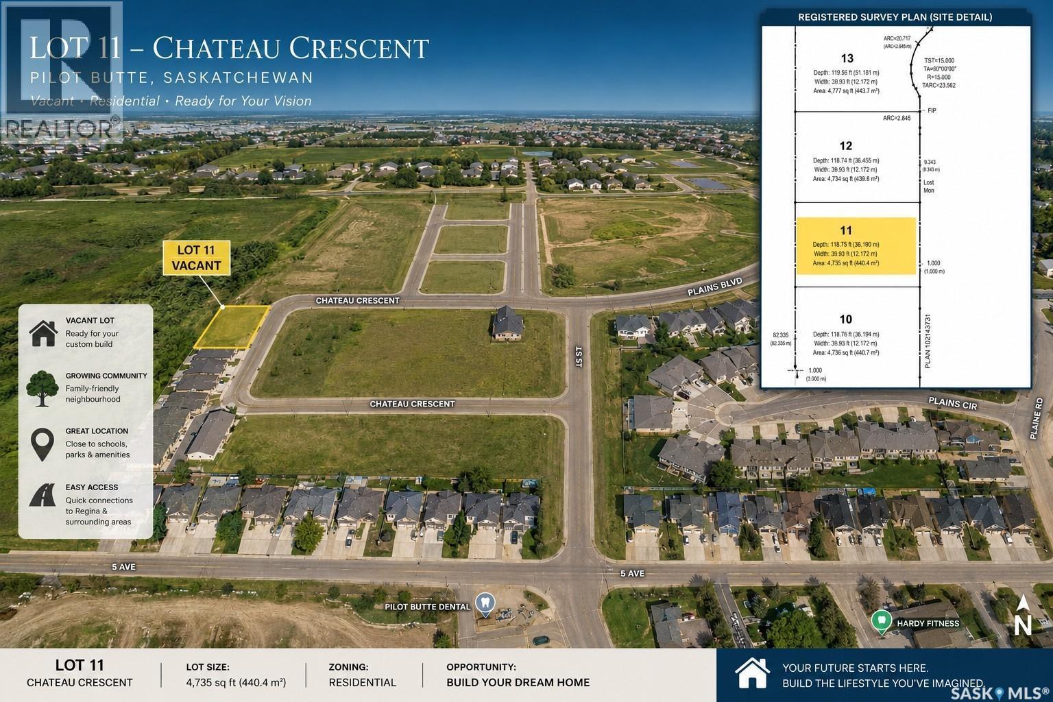11 Tbd Chateau Crescent, Pilot Butte, SK