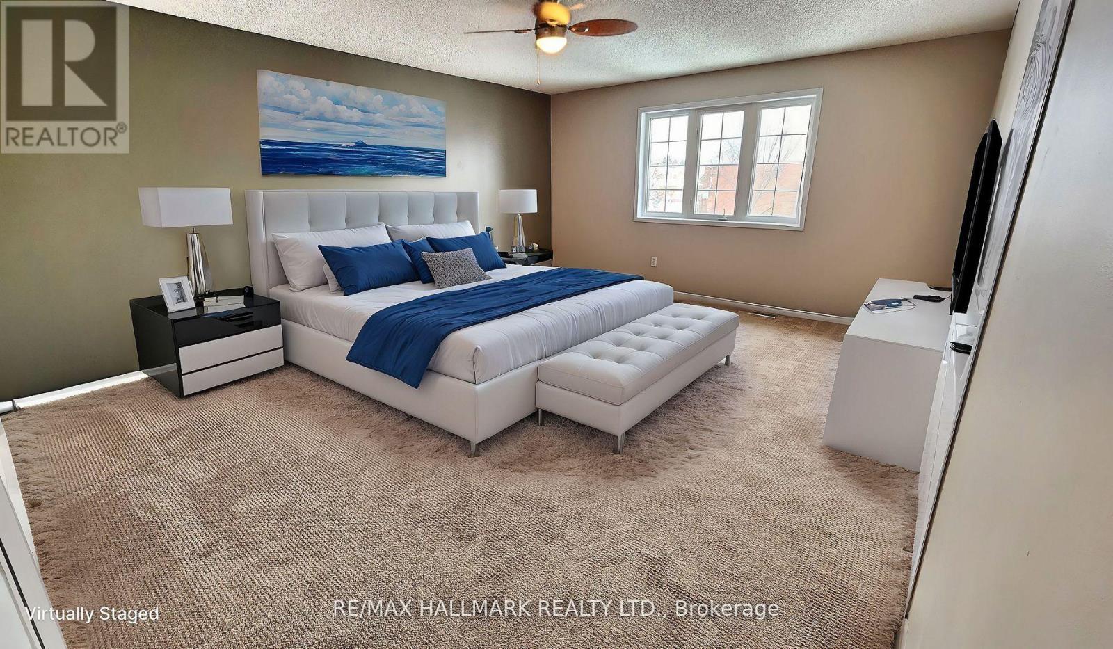 virtually staged - 48 Downing Crescent, Barrie, ON - Indoor Photo Showing Bedroom