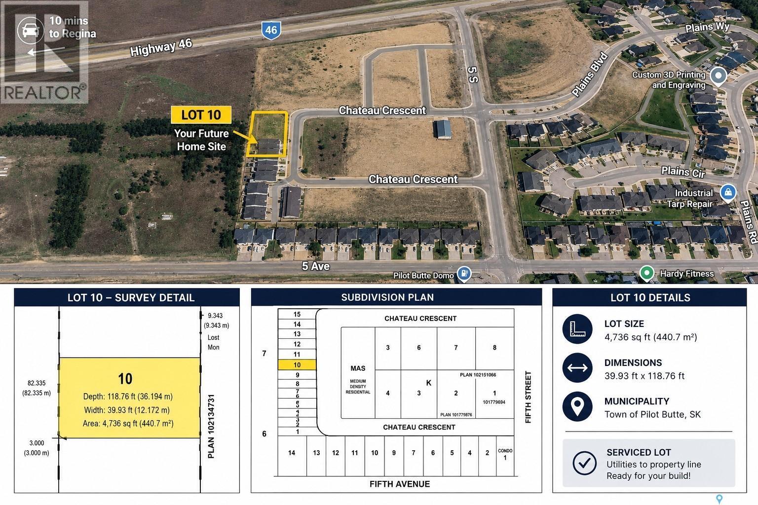 10 Tbd Chateau Crescent, Pilot Butte, SK