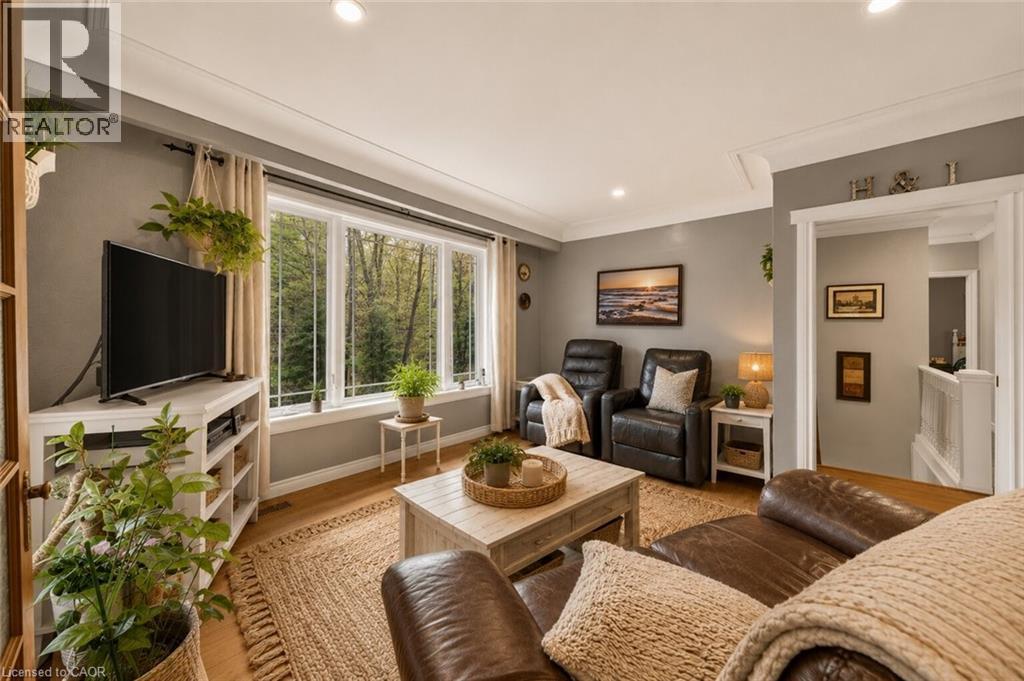 Virtually Staged - 1343 Hidden Valley Road, Burlington, ON - Indoor Photo Showing Living Room