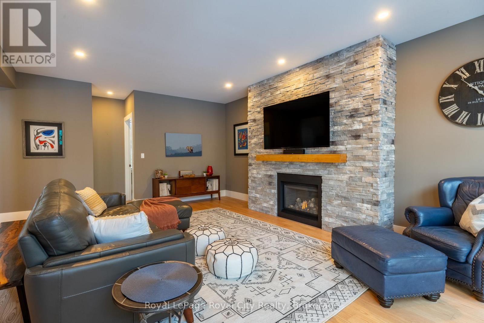 255 Normandy Avenue, Waterloo, ON - Indoor Photo Showing Living Room With Fireplace
