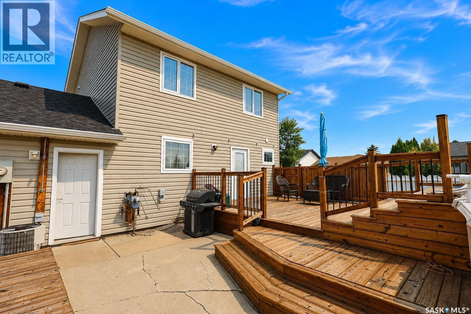 3 Meagher Place, Prince Albert, SK - Outdoor With Deck Patio Veranda With Exterior