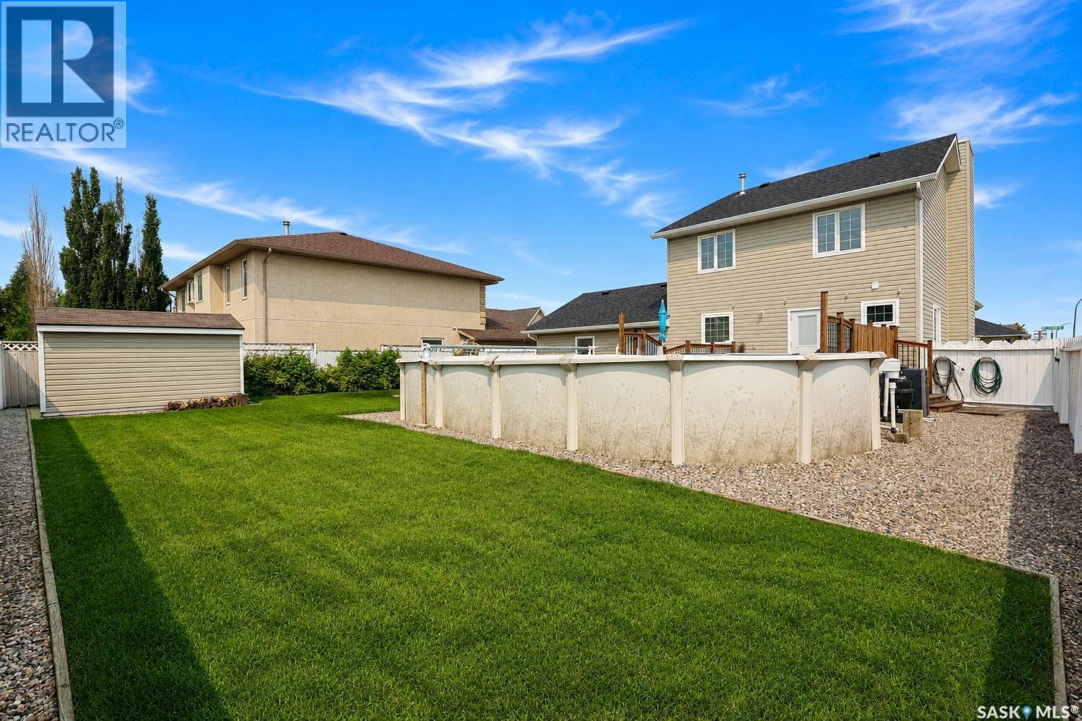 3 Meagher Place, Prince Albert, SK - Outdoor With Above Ground Pool