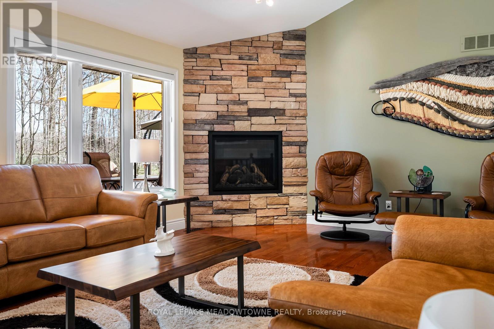 834603 4Th Line Ehs, Mono, ON - Indoor Photo Showing Living Room With Fireplace